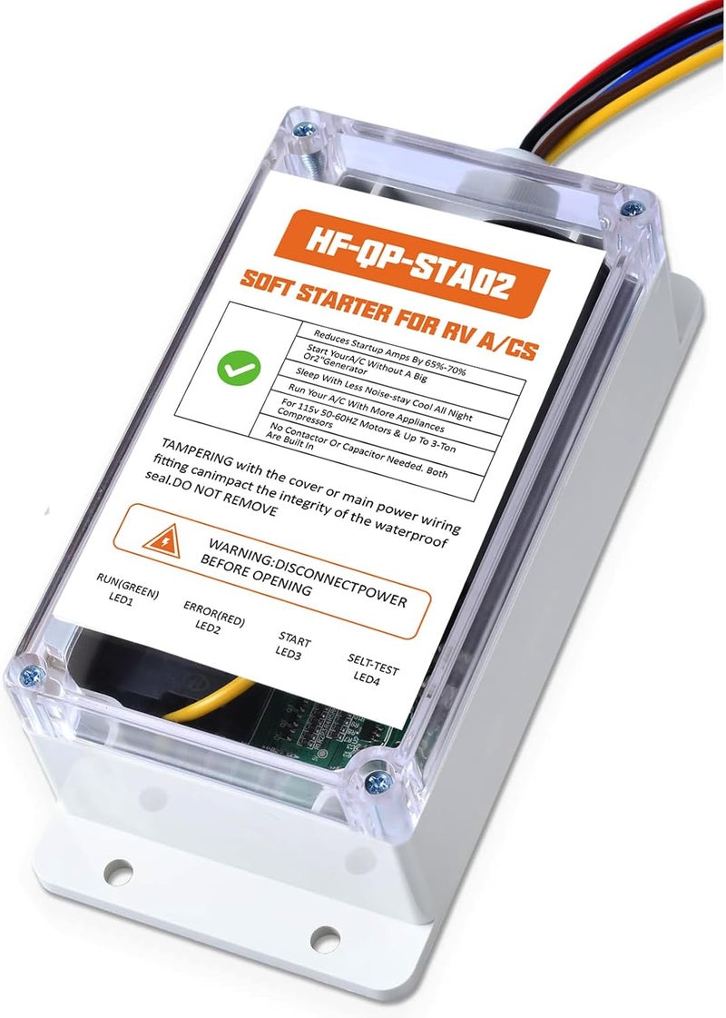 Aoteda Soft Start for RV Air Conditioner, Upgraded HVAC RV AC Soft Start Kit for RV, Easy an Start Electrical Appliances on RV Power with a Small Generator, Van Trailer Camper, Motorhome HVAC - Image 1